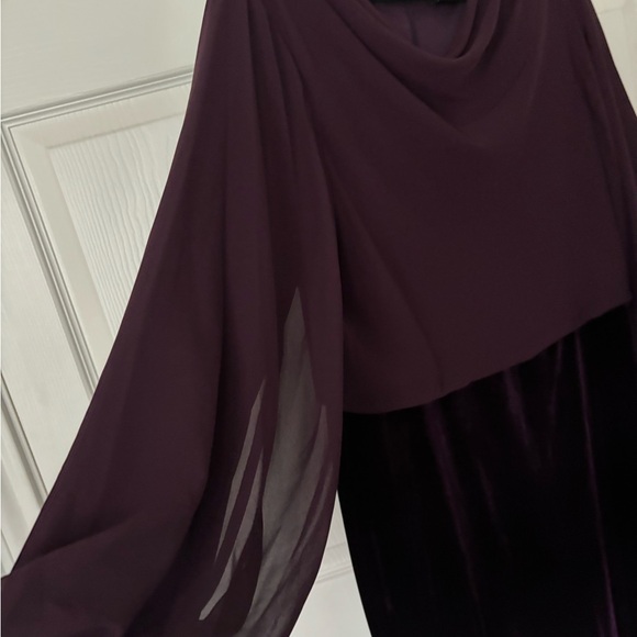 NWT Addison Evenings Eggplant Dress Sz 12 - Picture 3 of 5